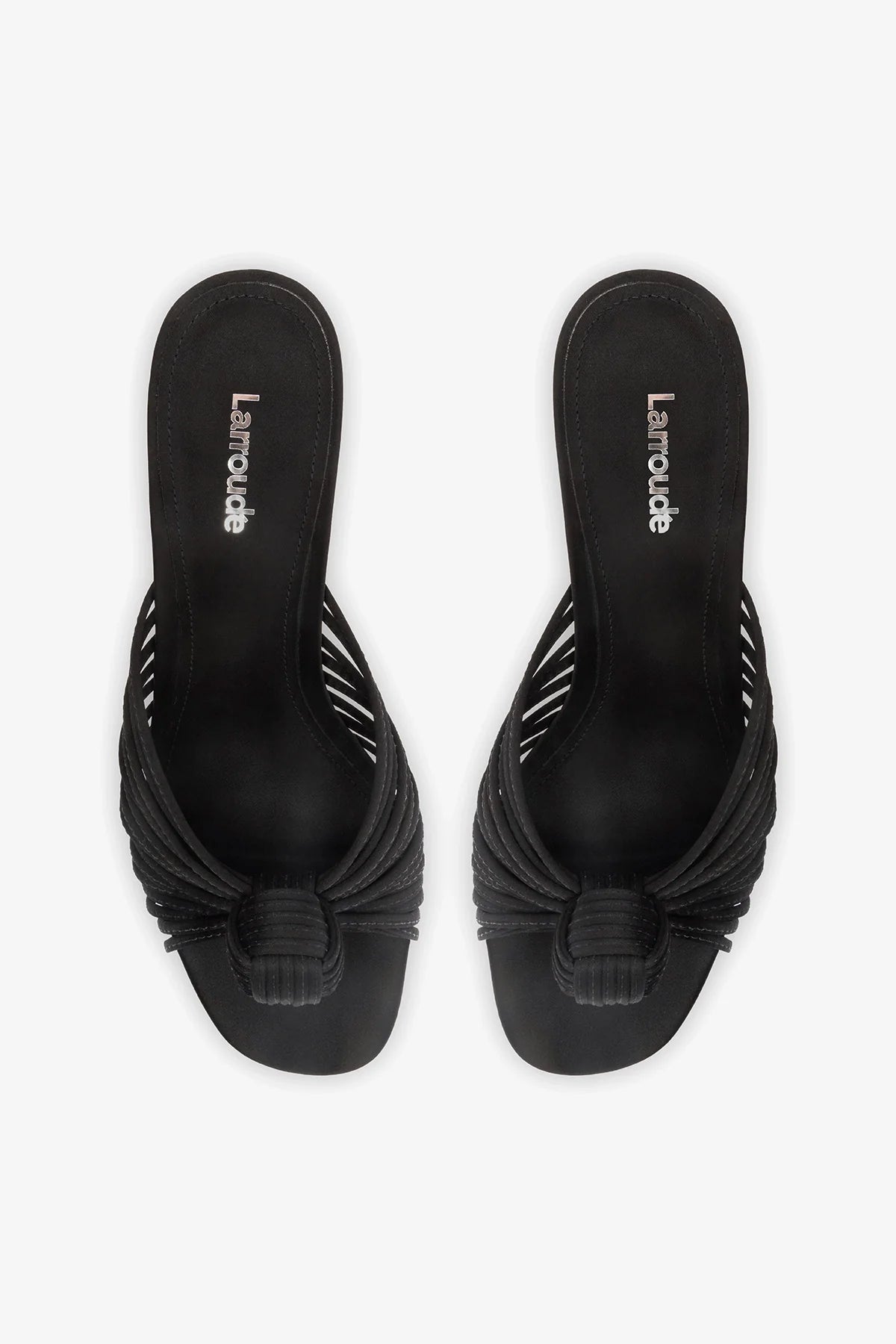 Valerie Mule Black Satin