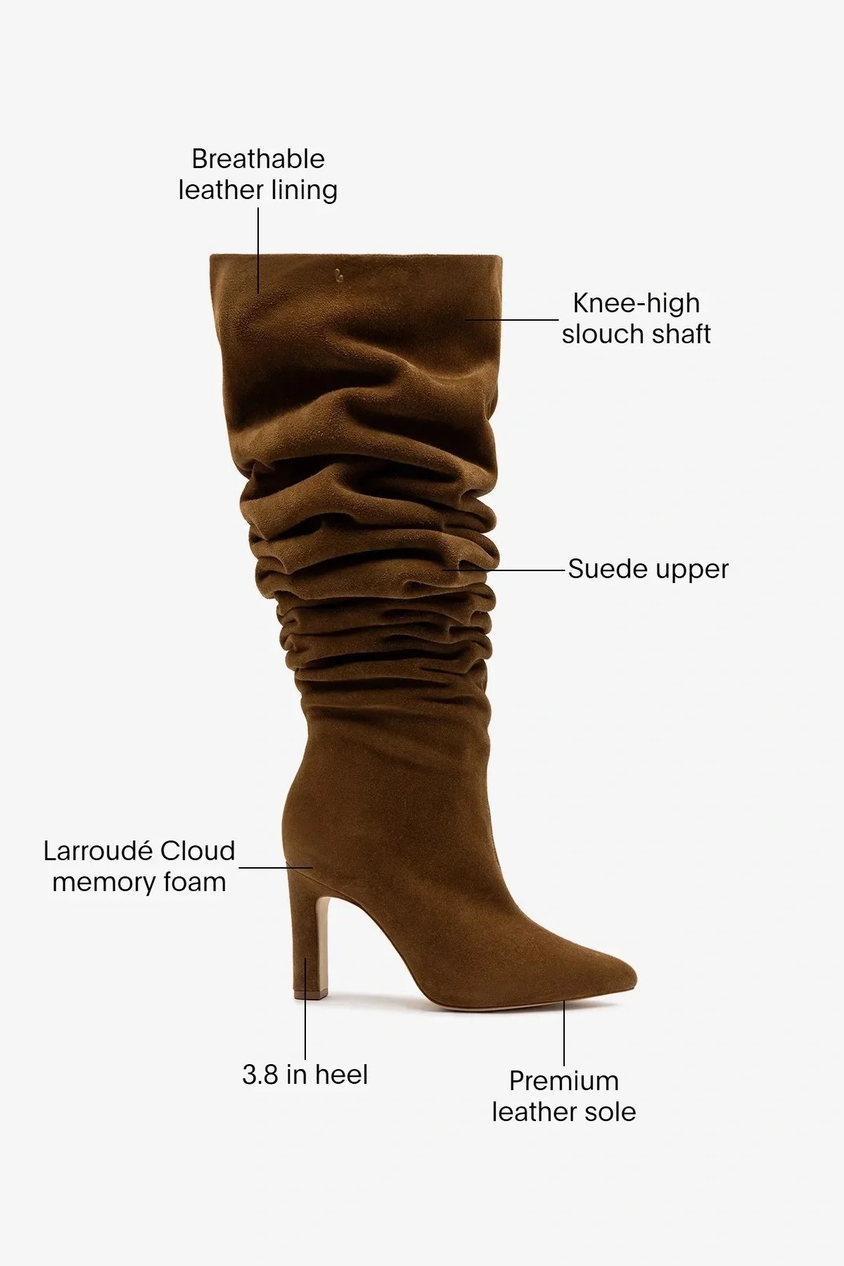 Cindy Slouch Boot Russet Suede