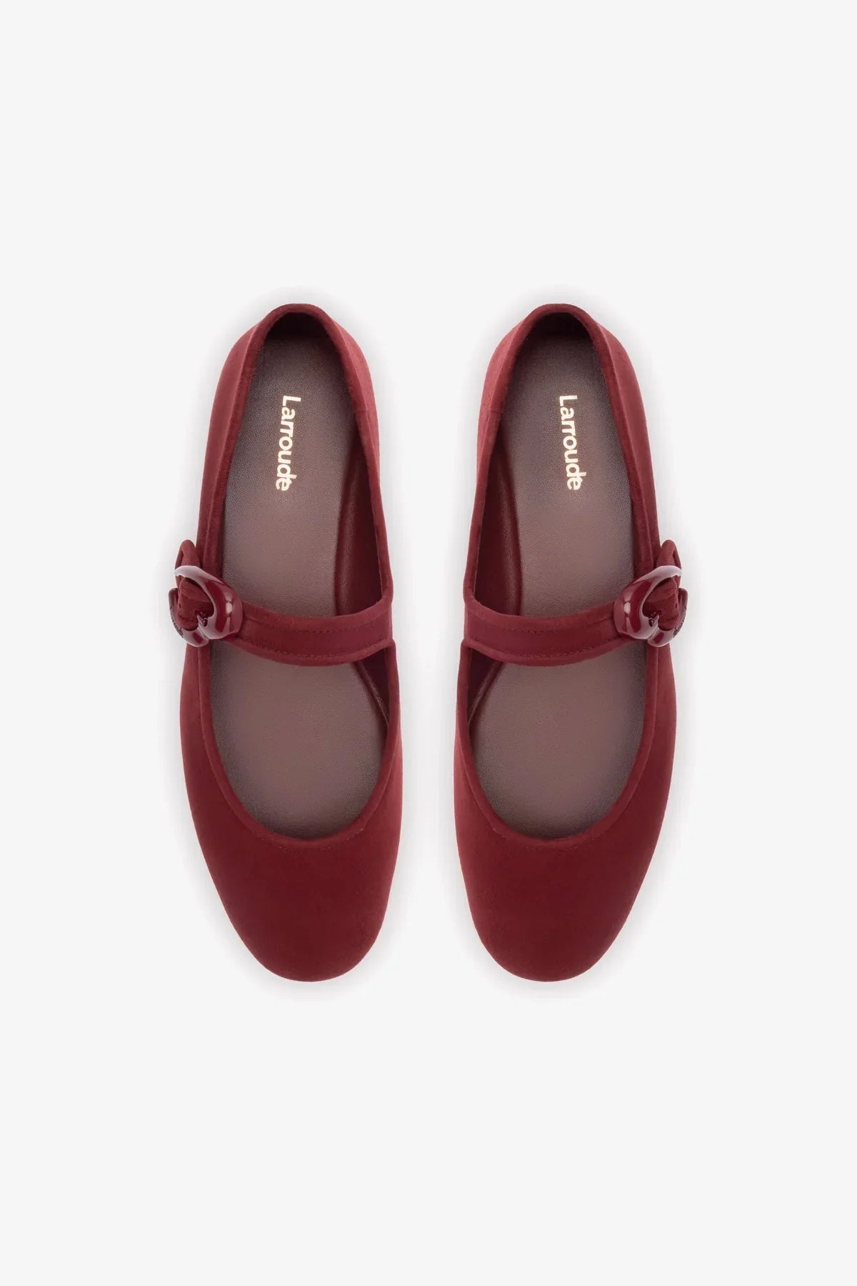 Verona Ballet Flat In Burgundy Suede
