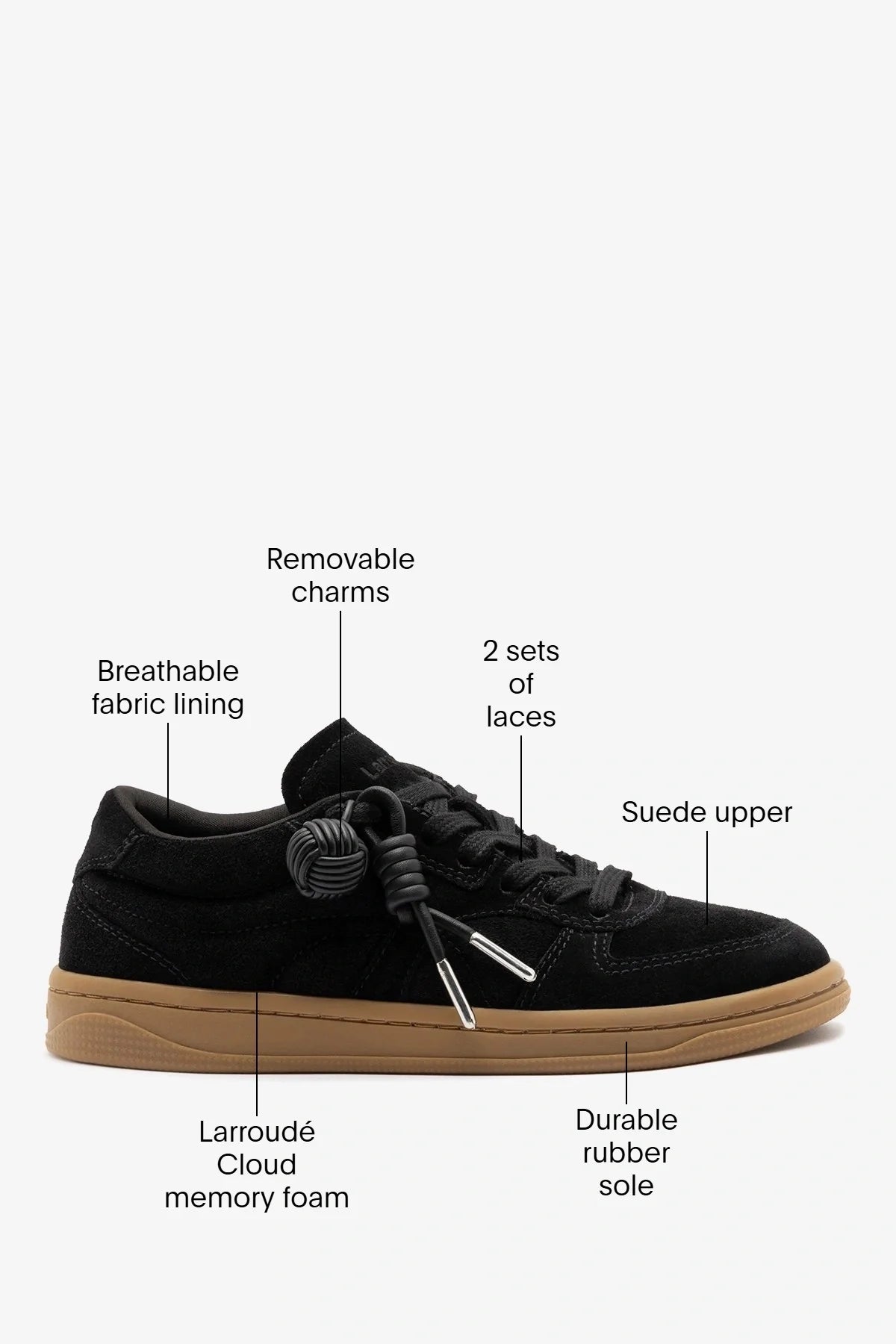 George Sneaker Black Suede
