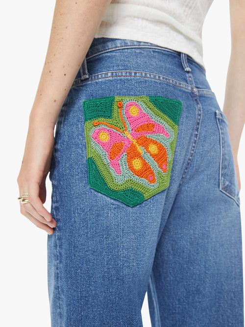 The Dodger Ankle - Knick Knack Paddy Whack With Embroidery