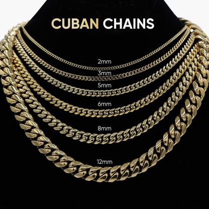 Cuban Link Necklace in Rose Gold- 5mm