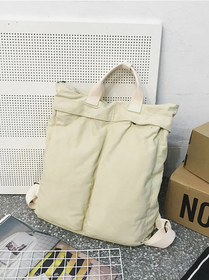 男女通用純色書包背包