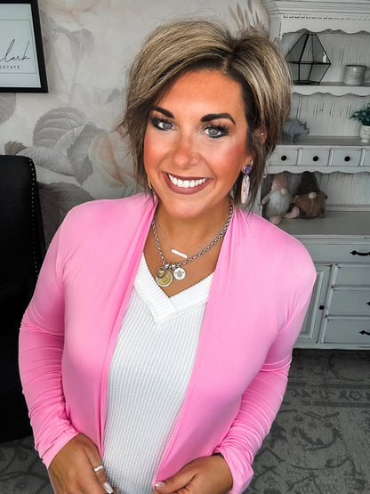 Love Never Fades Cardigan - Pink