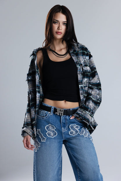 Malice Plaid Top