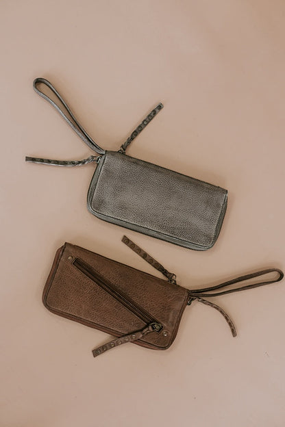 Tuscon Studded Wallet , Grey