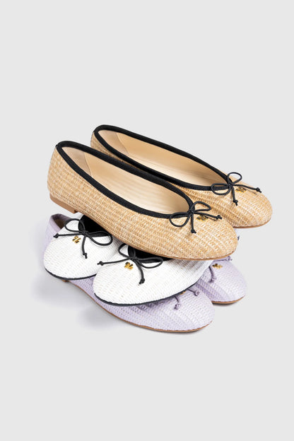 Pavlova Ballet Flat Natural Raffia