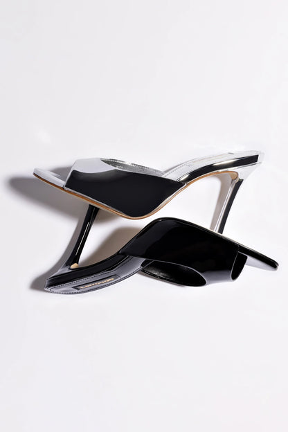Jasmine Hi Mule In Silver Specchio