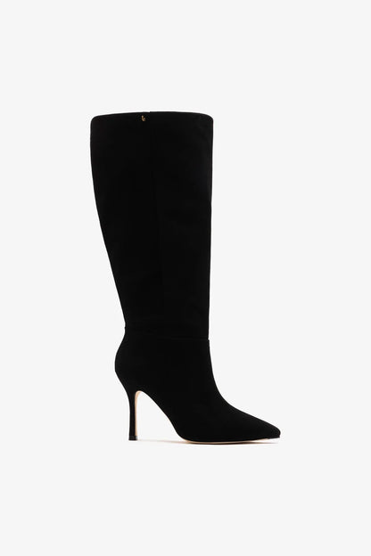 Kate Wide Boot Black Suede