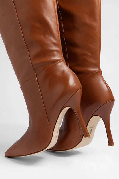 Kate Wide Boot Caramel Leather