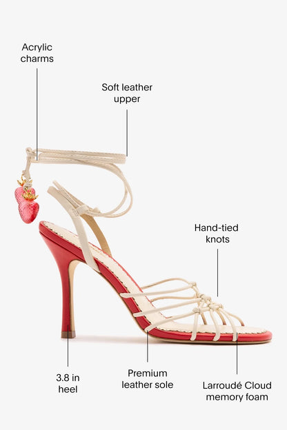 Carmen Sandal Ivory Leather