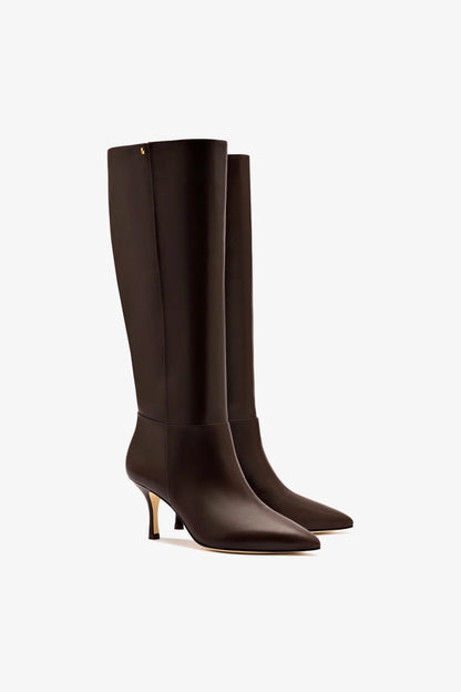 Kate Mid Boot In Brown Leather