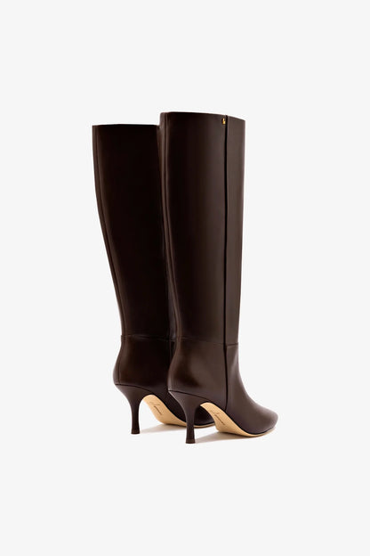 Kate Mid Boot In Brown Leather