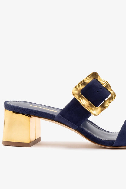 Maria Sandal Navy Suede