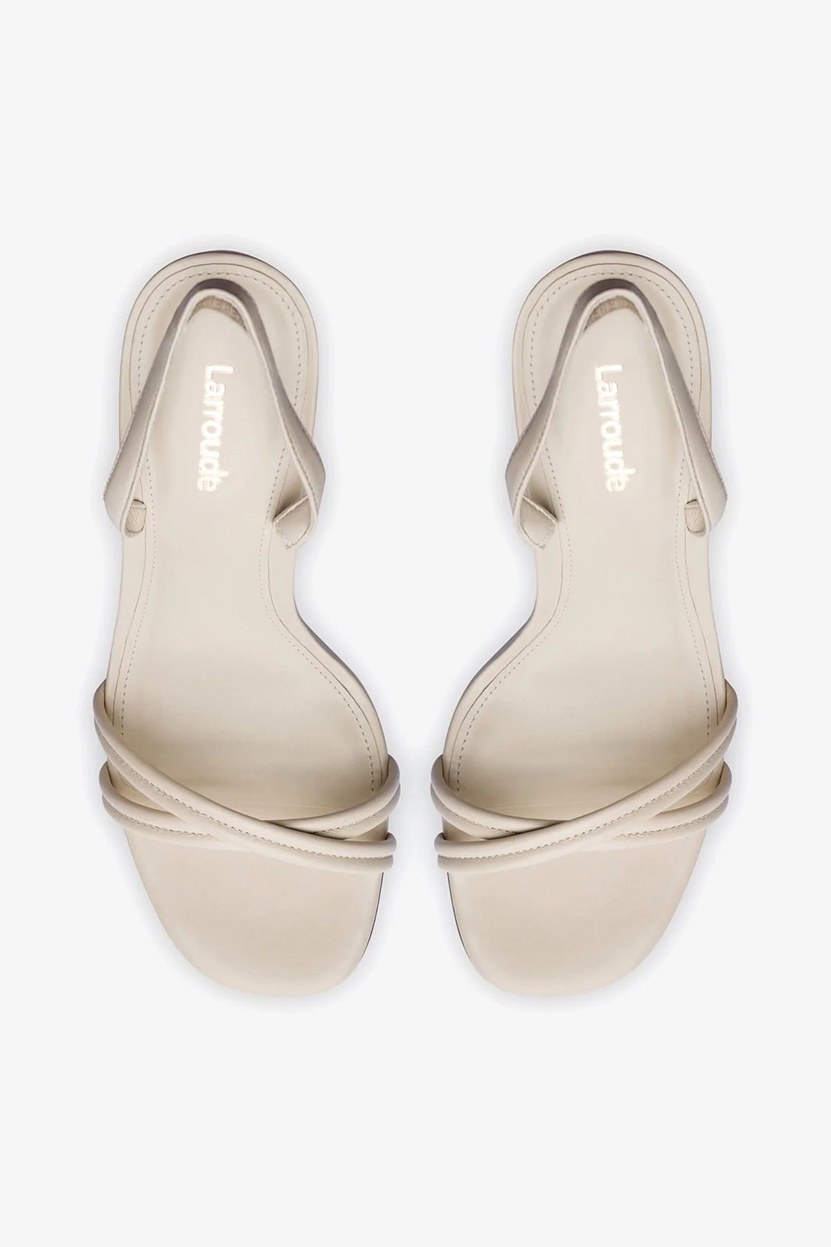 Annie Sandal In Ivory Leather