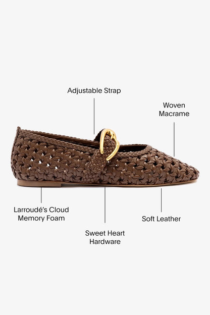 Verona New Macrame In Burnt Umber Leather