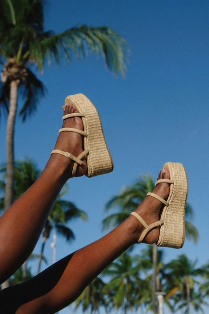 Gio Flatform Peanut Suede
