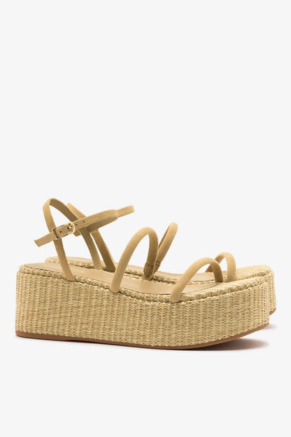 Gio Flatform Peanut Suede