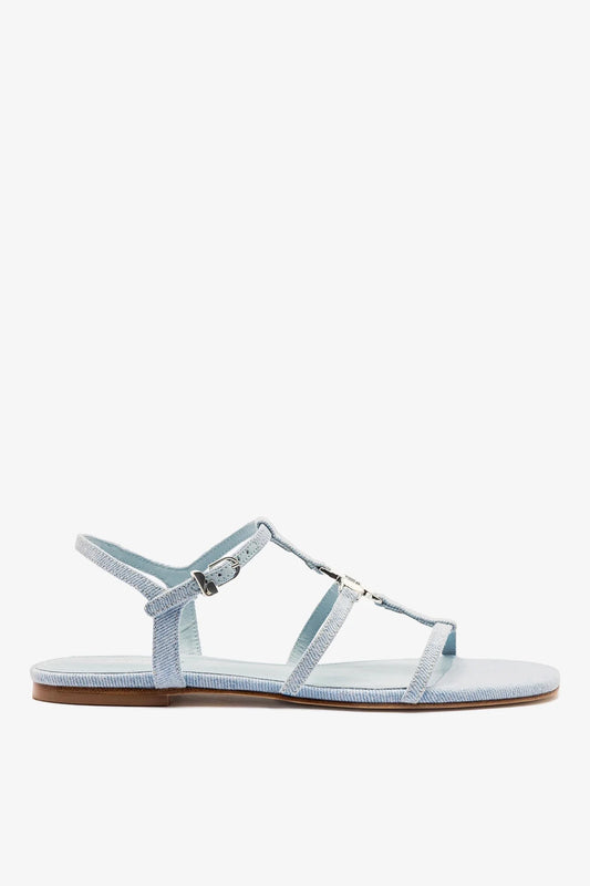 Hana Flat Sandal Maya Denim
