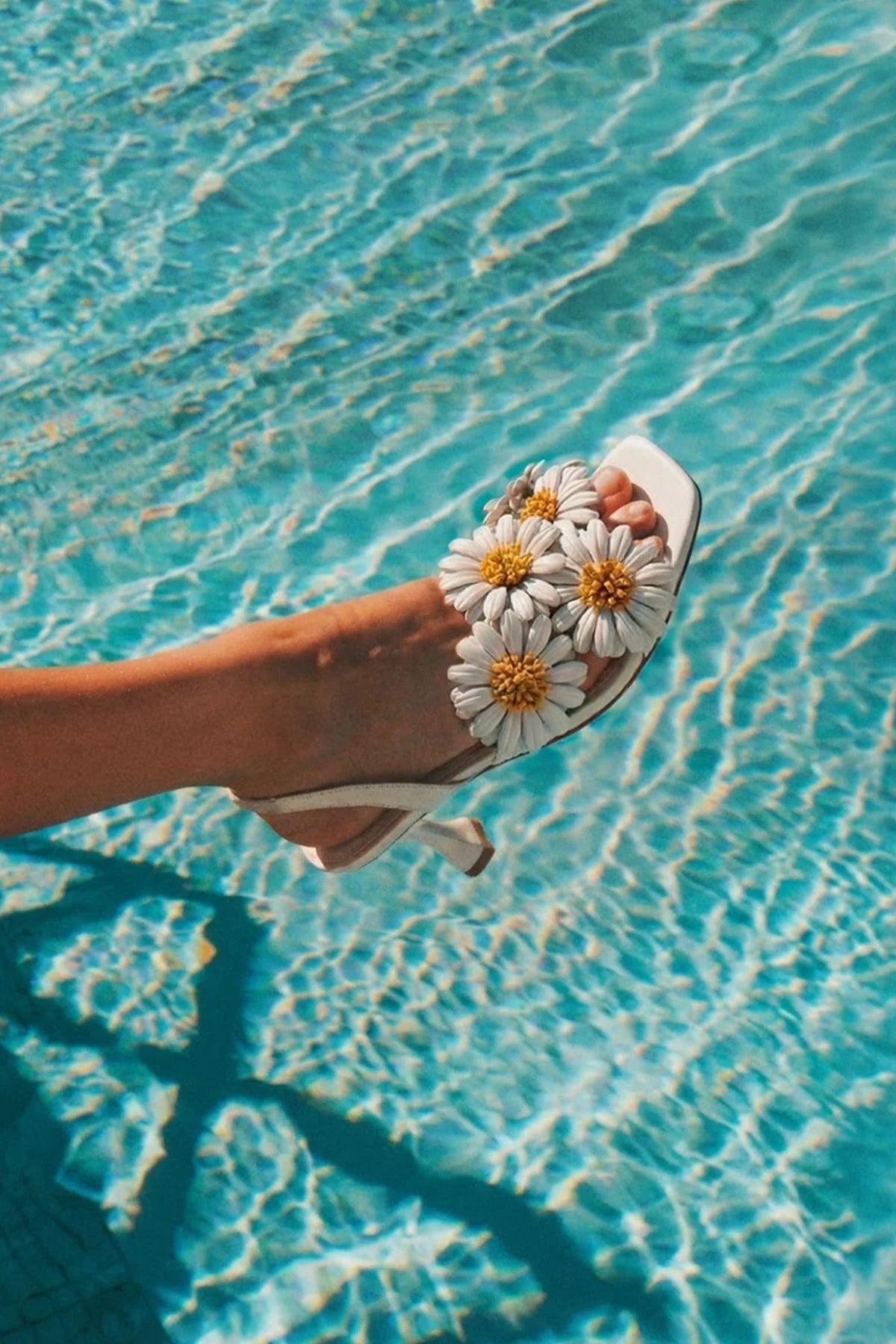 Fiore Sandal Ivory Leather