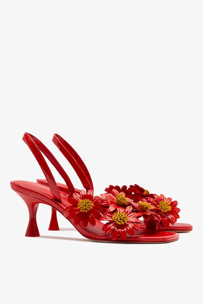 Fiore Sandal Scarlet Patent Leather