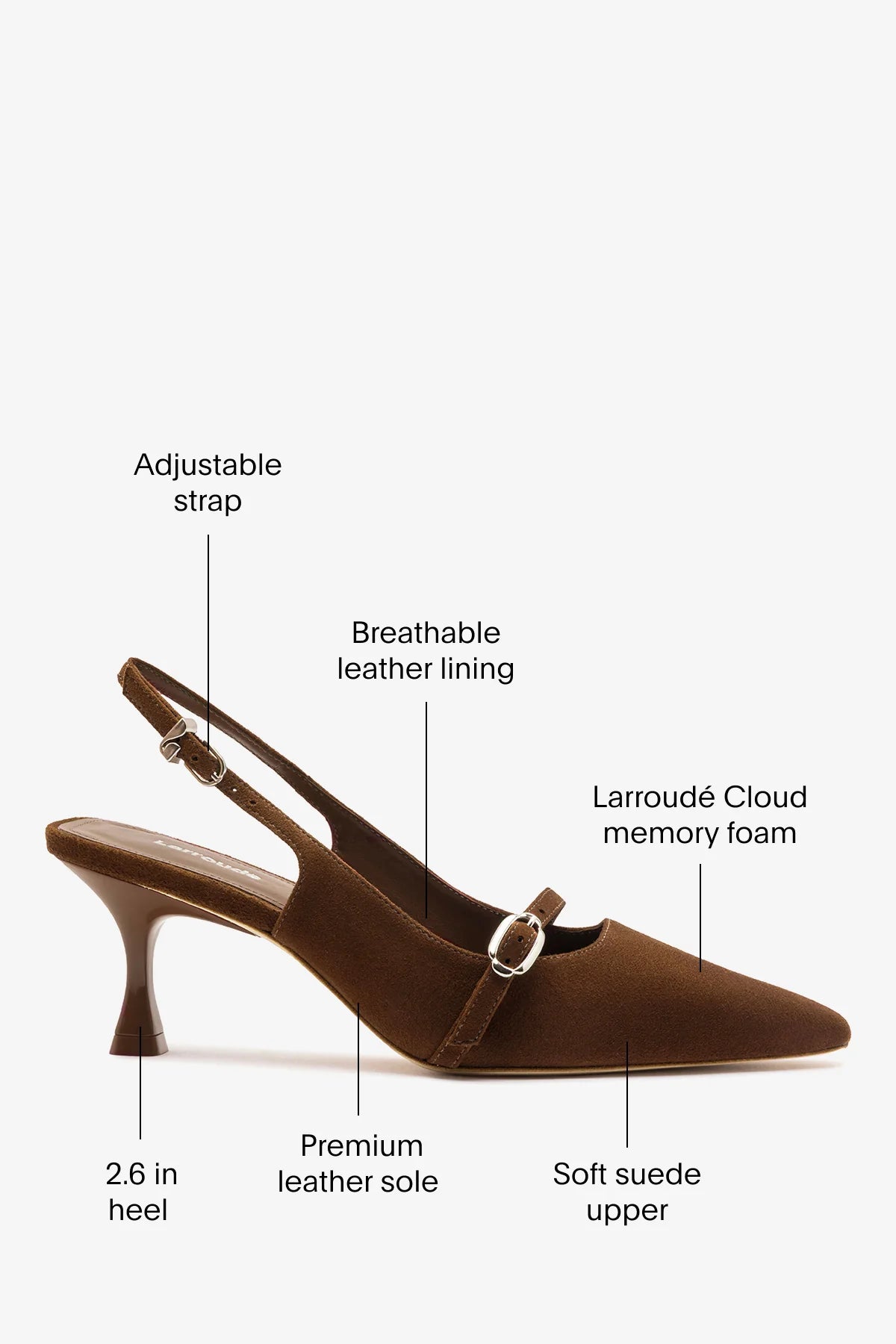 Ines Pump Burnt Umber Suede