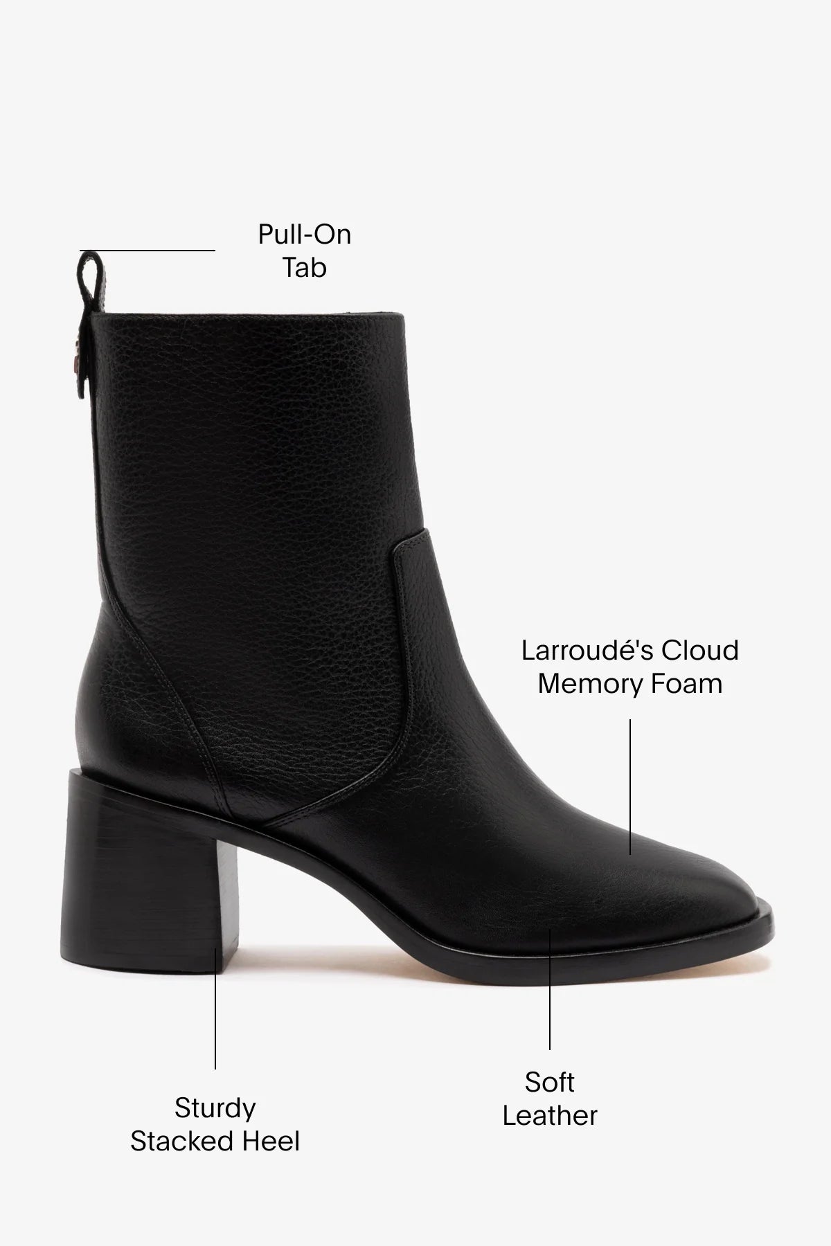 Mini Ricky Boot In Black Leather