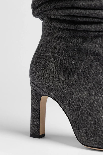 Cindy Slouch Boot Graphite Denim