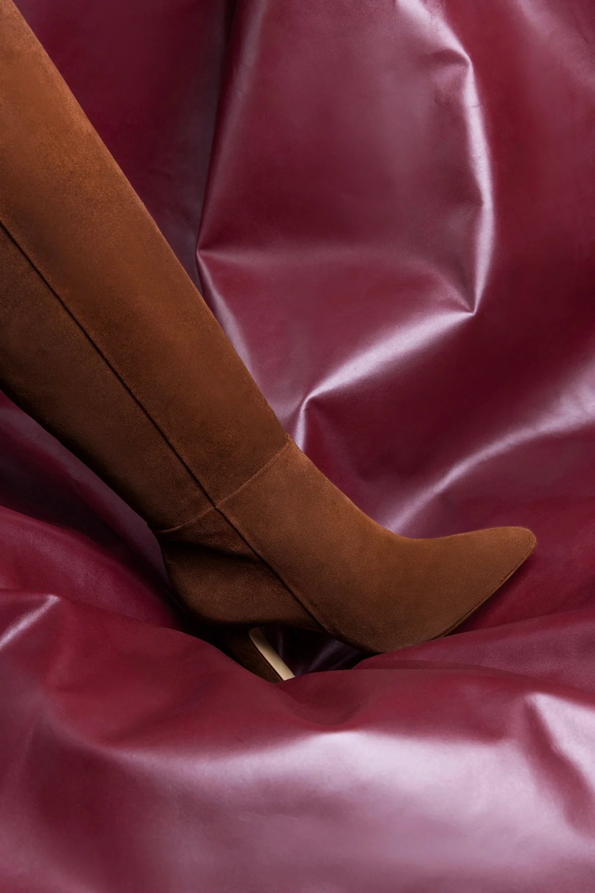 Cindy Hi Boot In Burnt Umber Suede