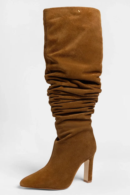 Cindy Slouch Boot Russet Suede