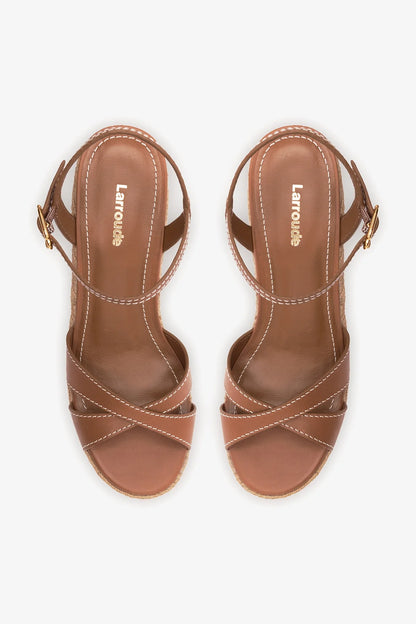 Bianca Espadrille Sandal Caramel Leather