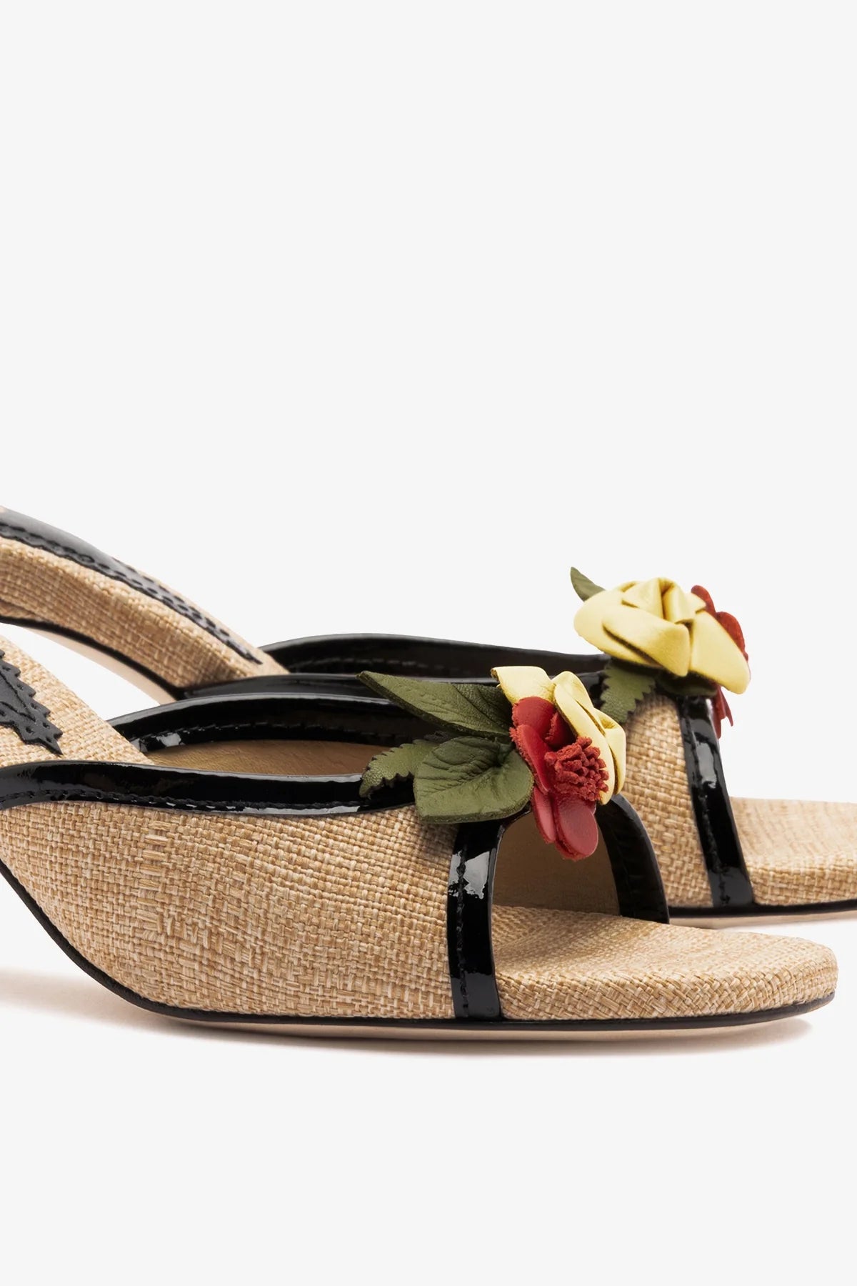 Juliette Mule Beige Raffia