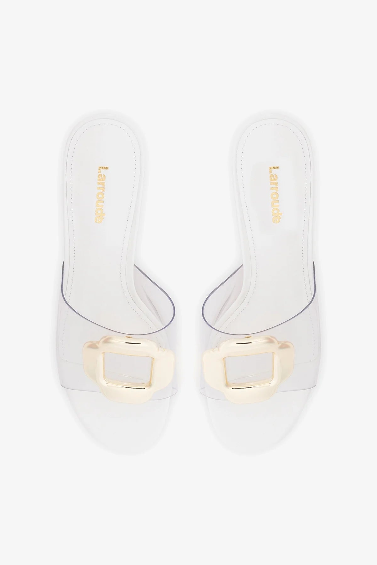 Margherita Clear Mule White Leather