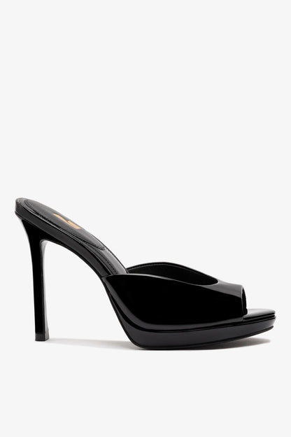 Jasmine Platform Mule Black Patent Leather