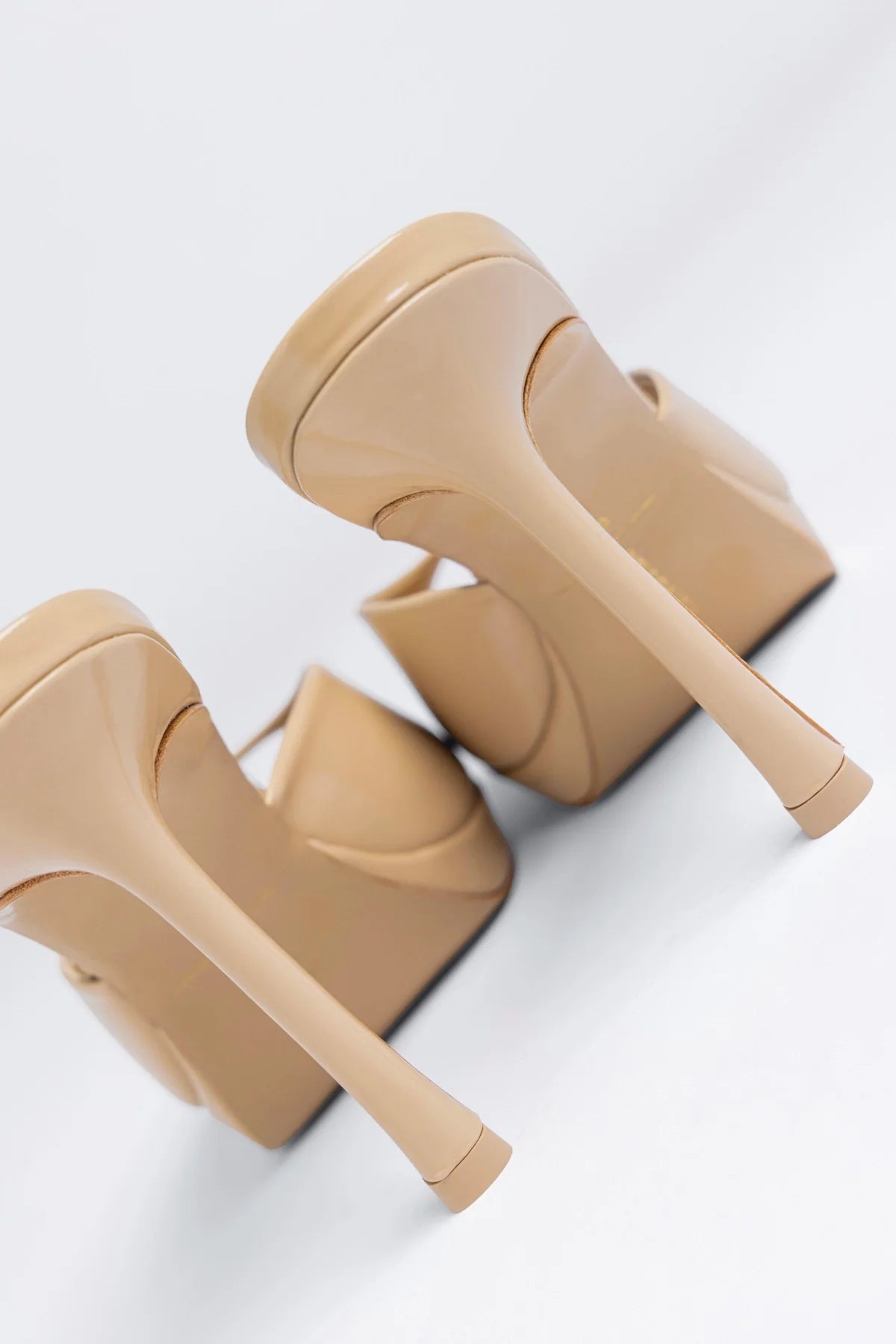 Jasmine Platform Mule Sand Patent Leather