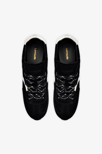 Stella Sneaker In Black Suede