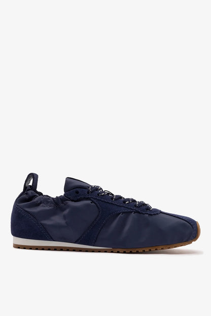 Stella Lite Sneaker In Navy Nylon and Suede