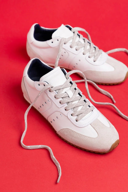 Stella Sneaker In White Leather