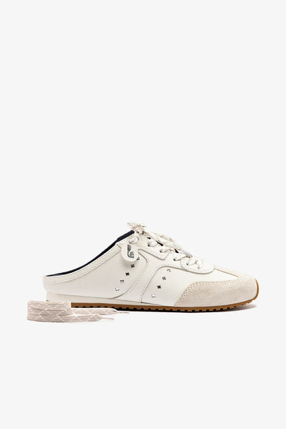 Stella Mule In Grey Suede