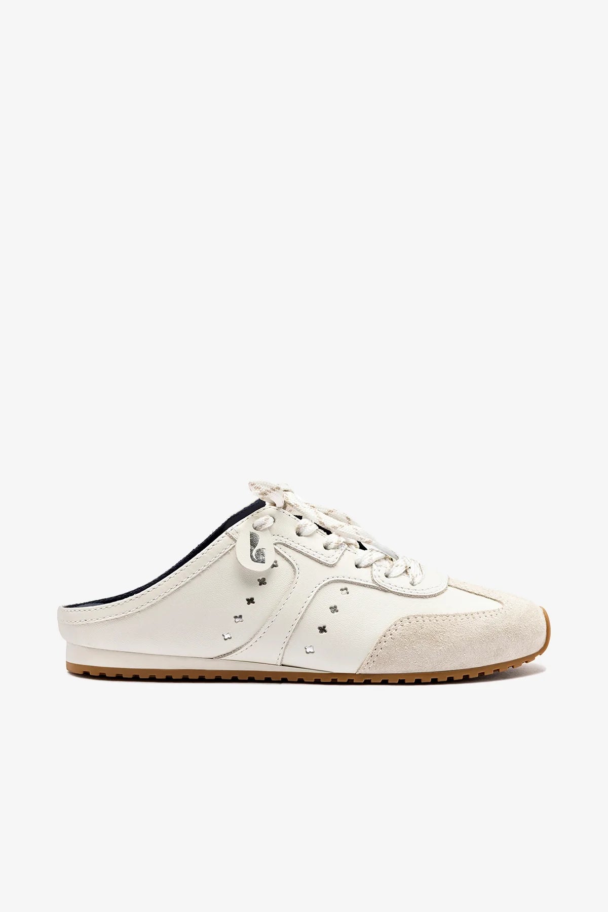 Stella Mule In Grey Suede