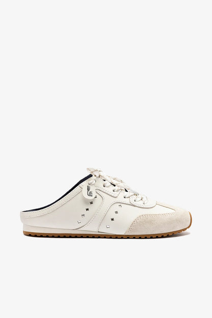 Stella Mule In Grey Suede