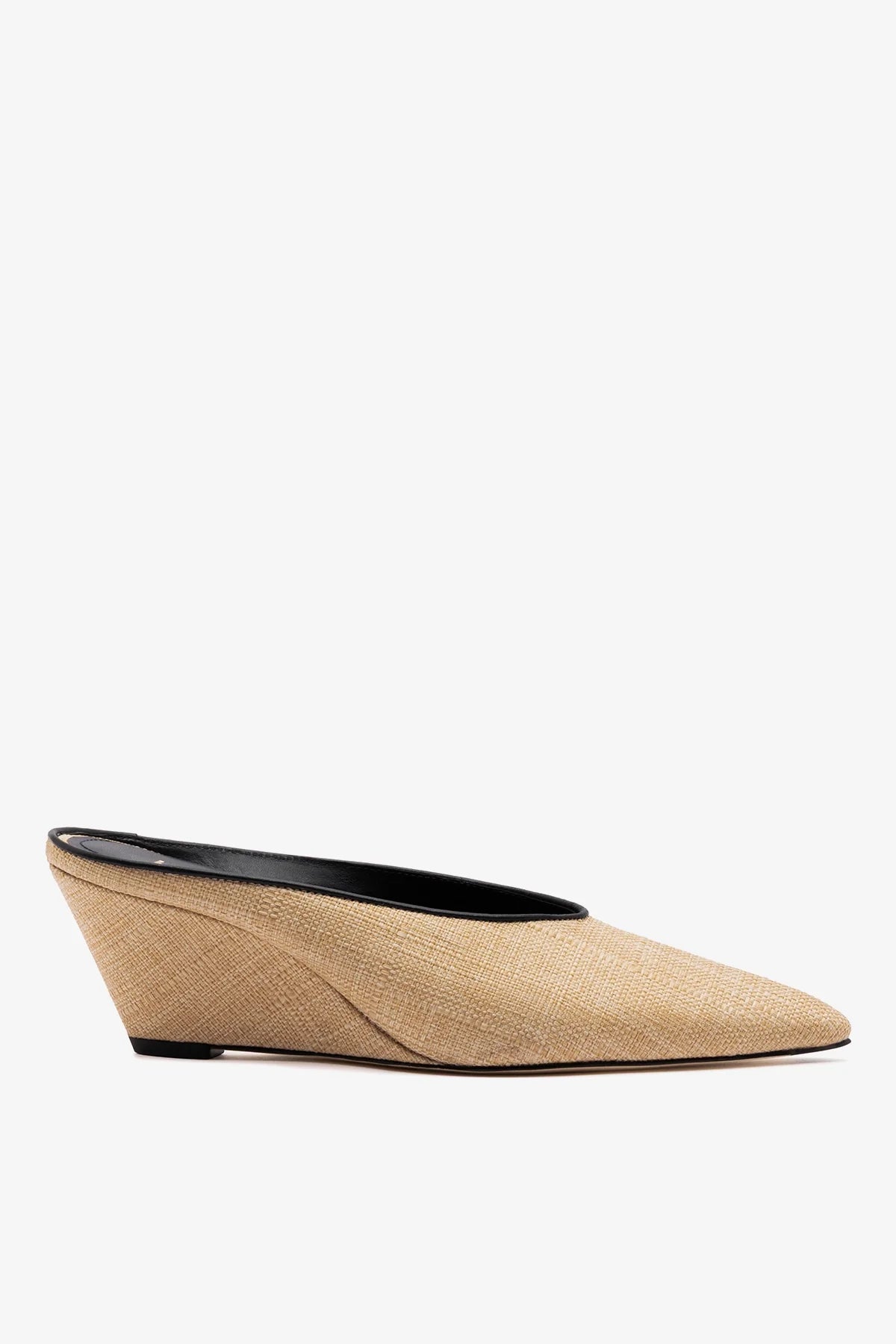 Loulou Mule Beige Raffia