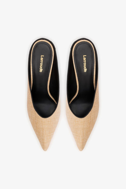 Loulou Mule Beige Raffia
