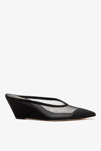 Loulou Mesh Mule Black