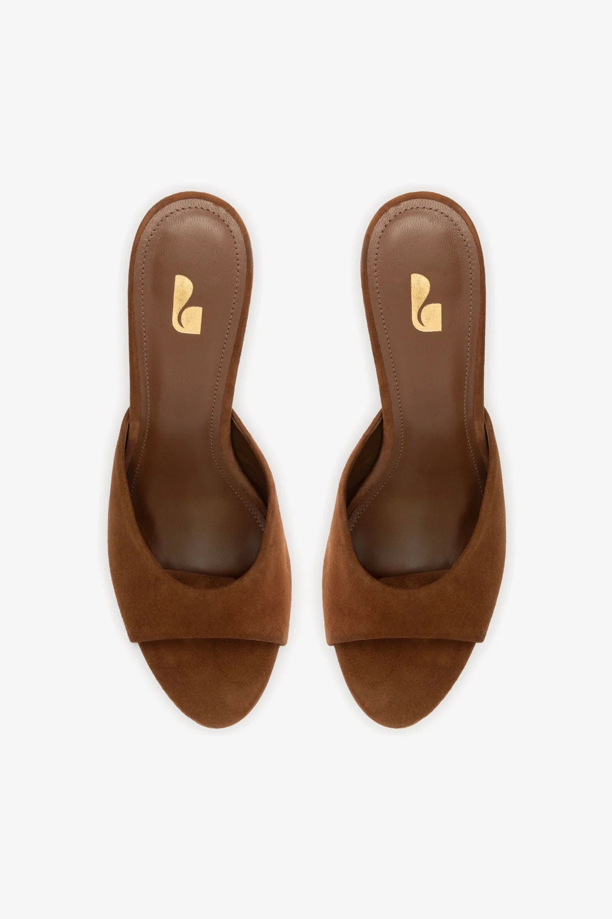 Jasmine Hi Mule In Burnt Umber Suede