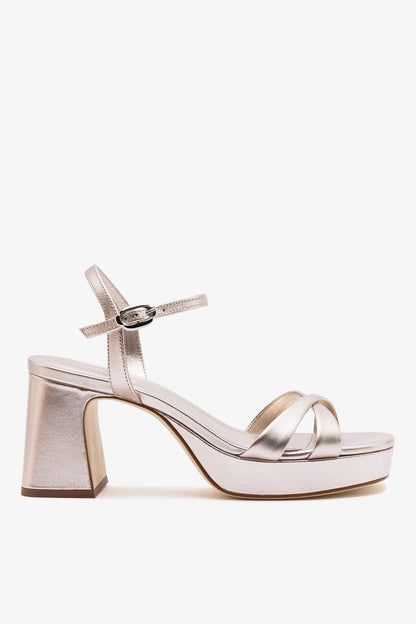 Bianca Low Sandal Champagne Leather