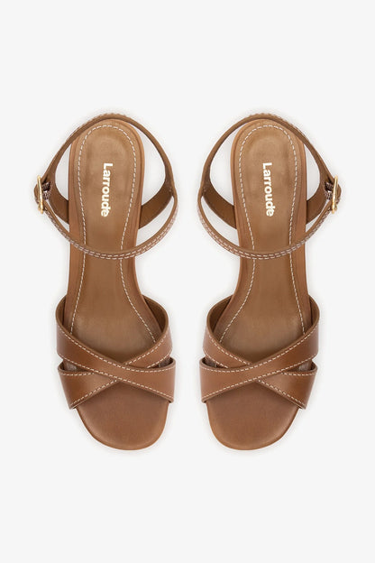 Bianca Low Sandal Caramel Leather