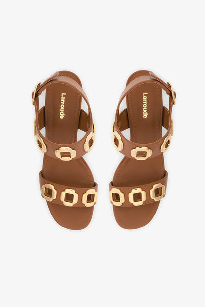 Milan Dolly Low In Caramel Leather