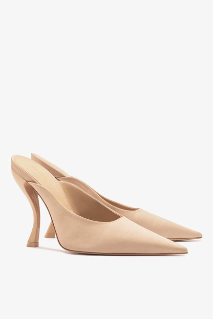 Larroudé x Nicolò B.: Inna Mule Sand Satin