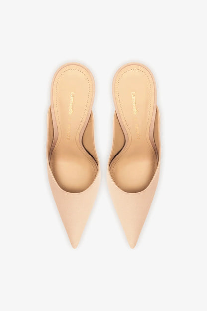 Larroudé x Nicolò B.: Inna Mule Sand Satin